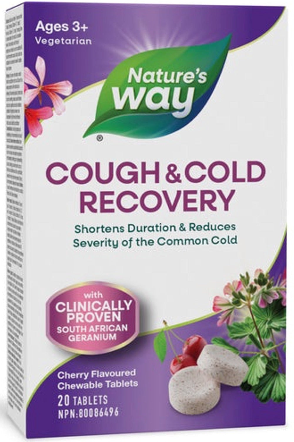 NATURE'S WAY Seasonal Wellness Recovery (Cherry - 20 Chew Tabs)
