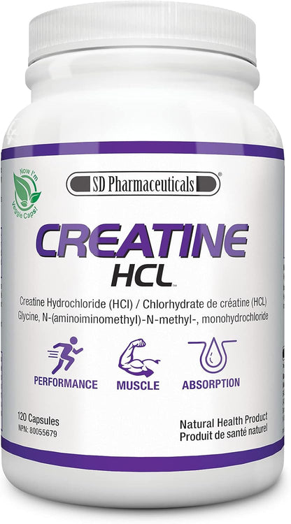 SD PHARMACEUTICALS Creatine HCL (120 Capsules)