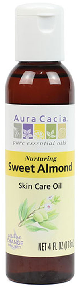 AURA CACIA Sweet Almond Skin Care Oil  (473 ml)