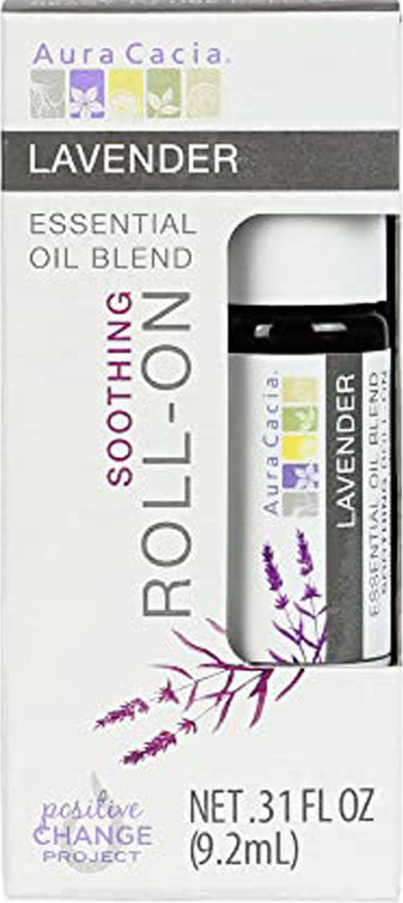AURA CACIA Lavender Essential Oil Roll-On  (9.2 ml)