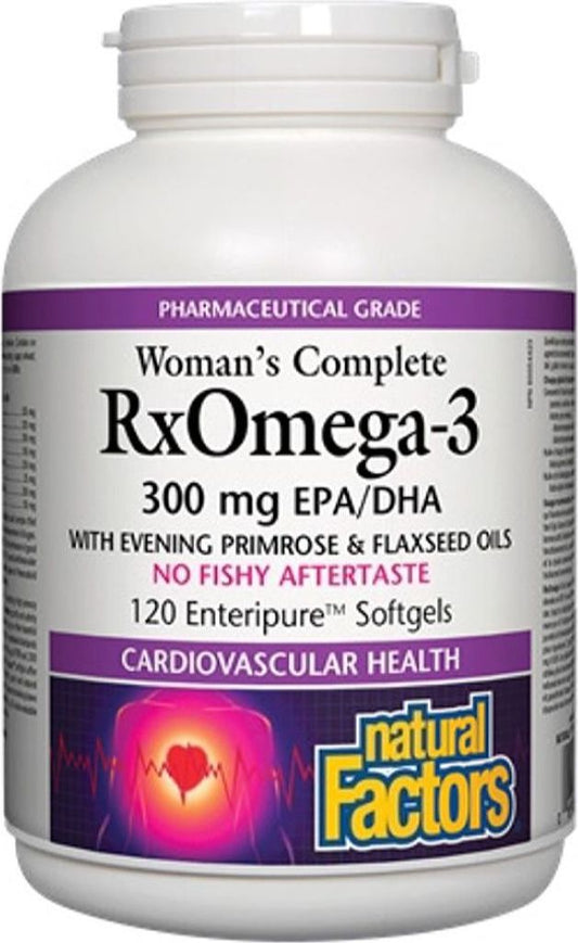 NATURAL FACTORS RxOmega 3 for Women (300 mg - 120 sgels)
