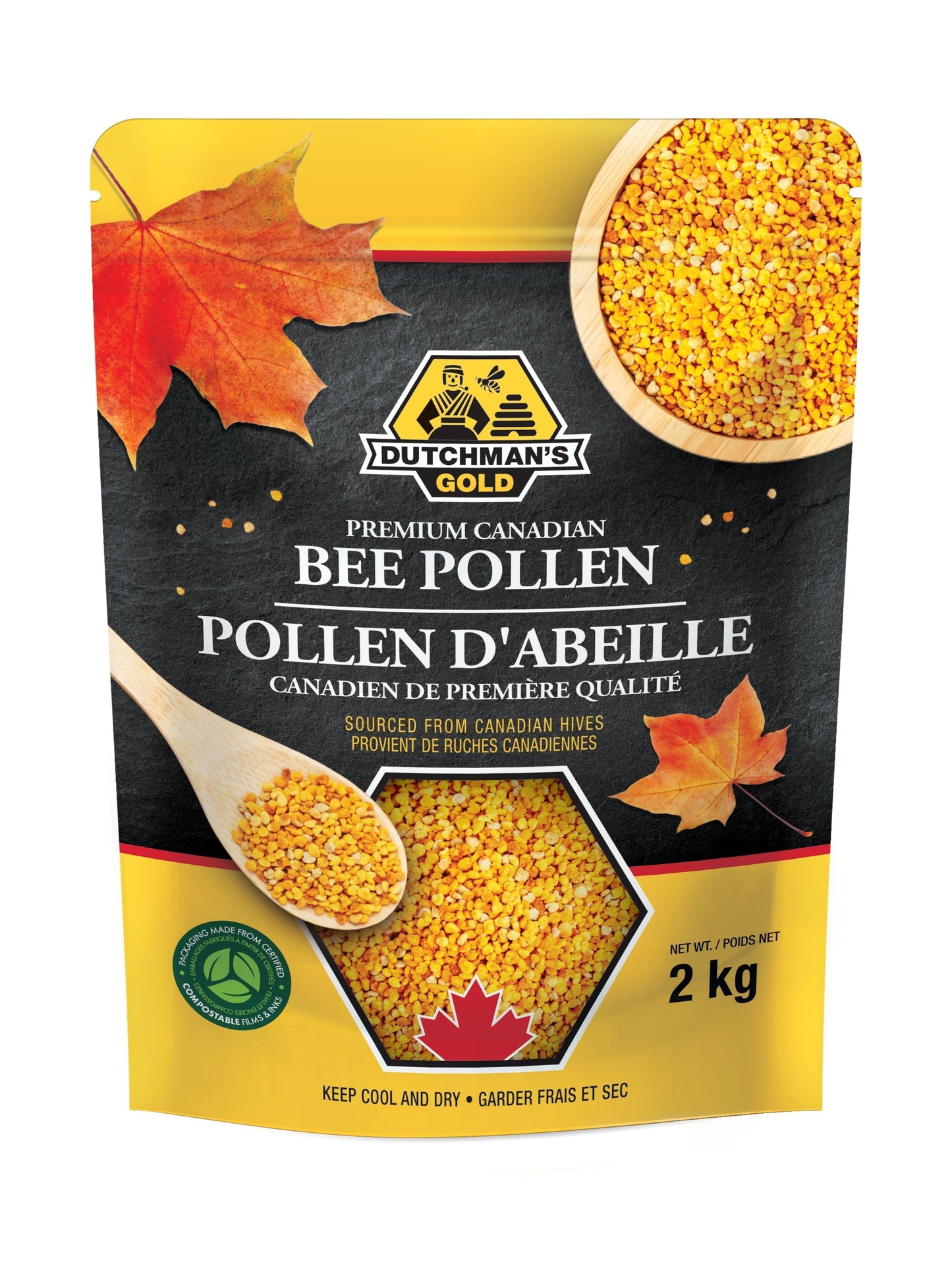 Premium Canadian Bee Pollen Granules