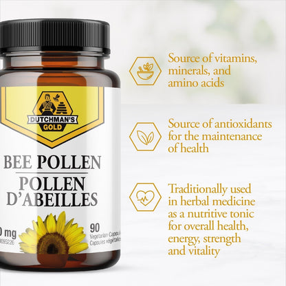 Bee Pollen (500 MG - 90 Capsules)