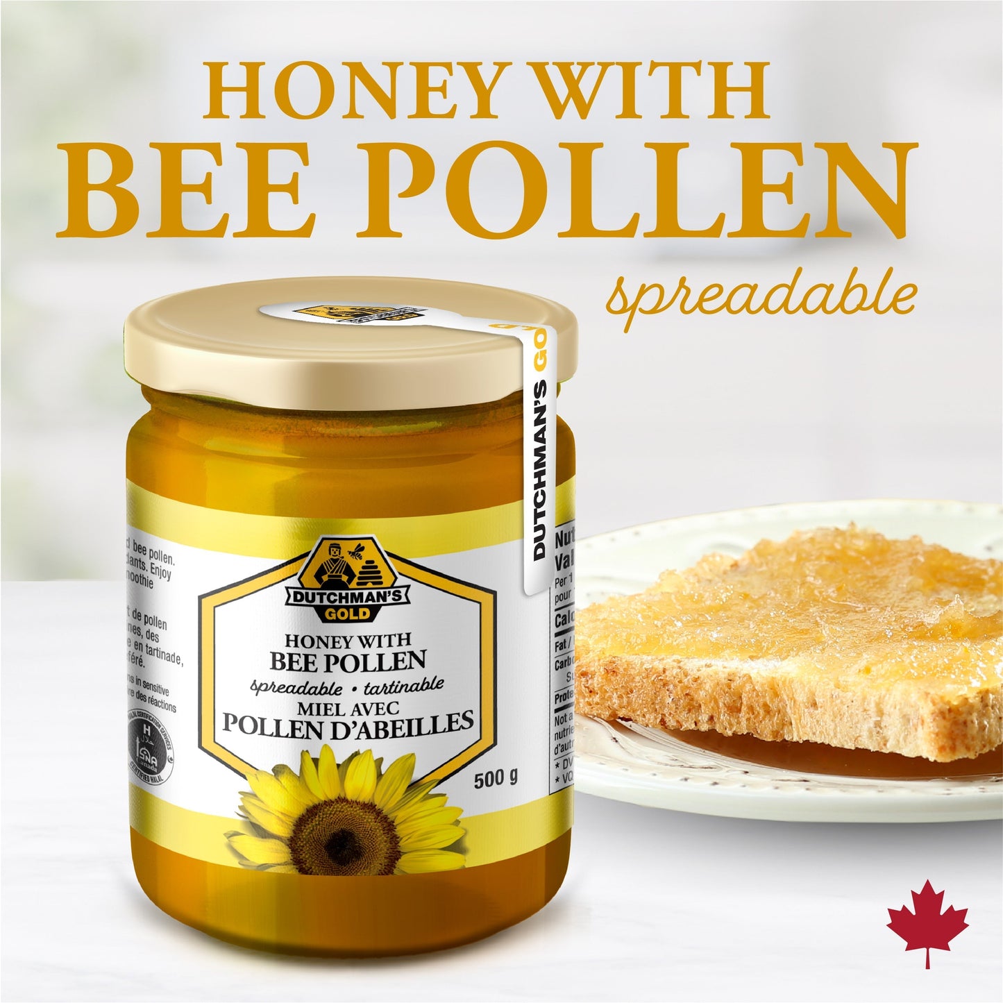 Honey with Bee Pollen (500 gr)