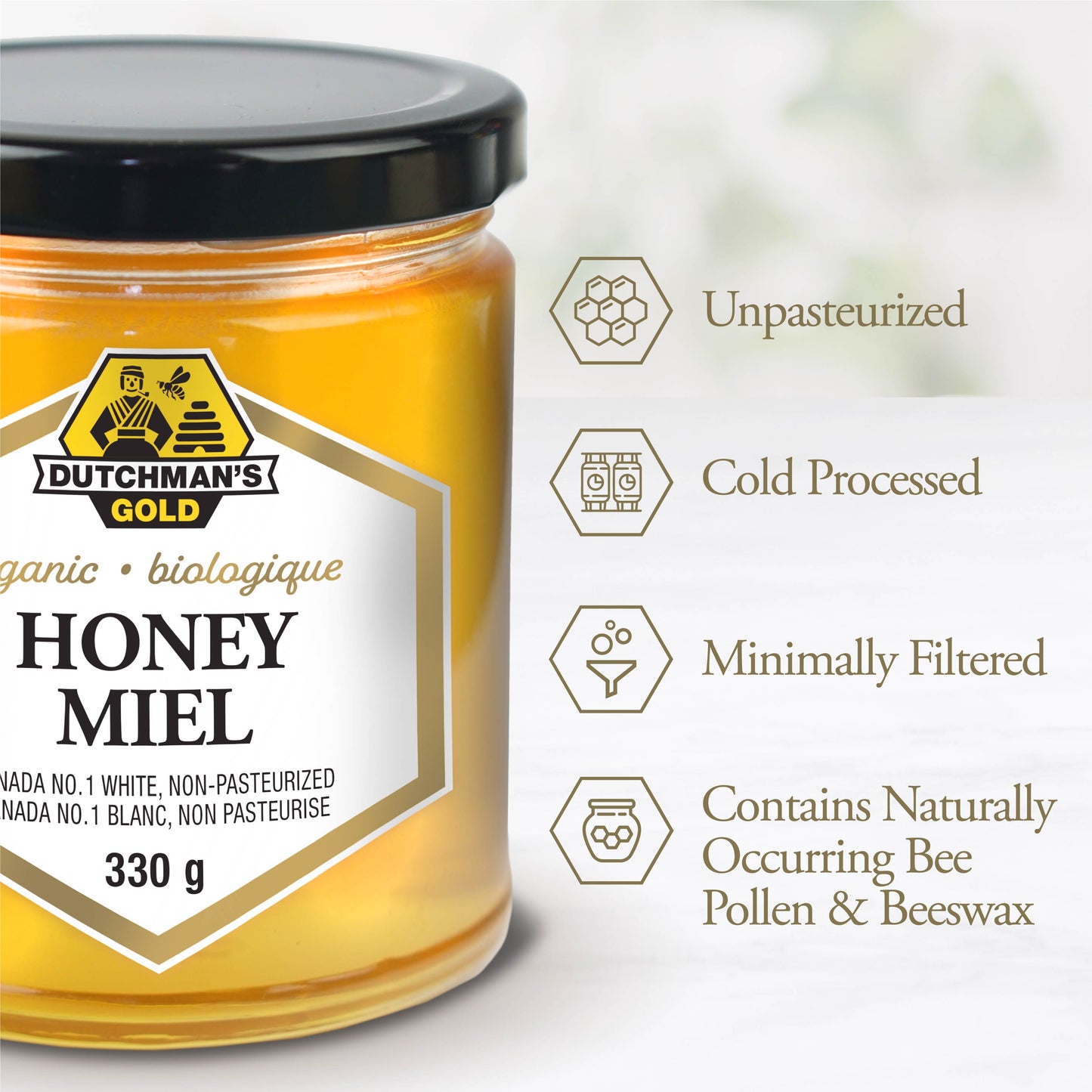 Organic Liquid Honey 330 g
