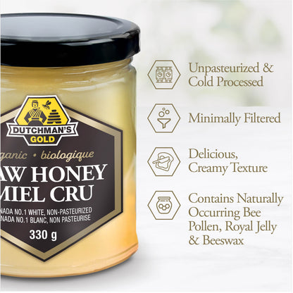 Organic Raw Honey 330 g