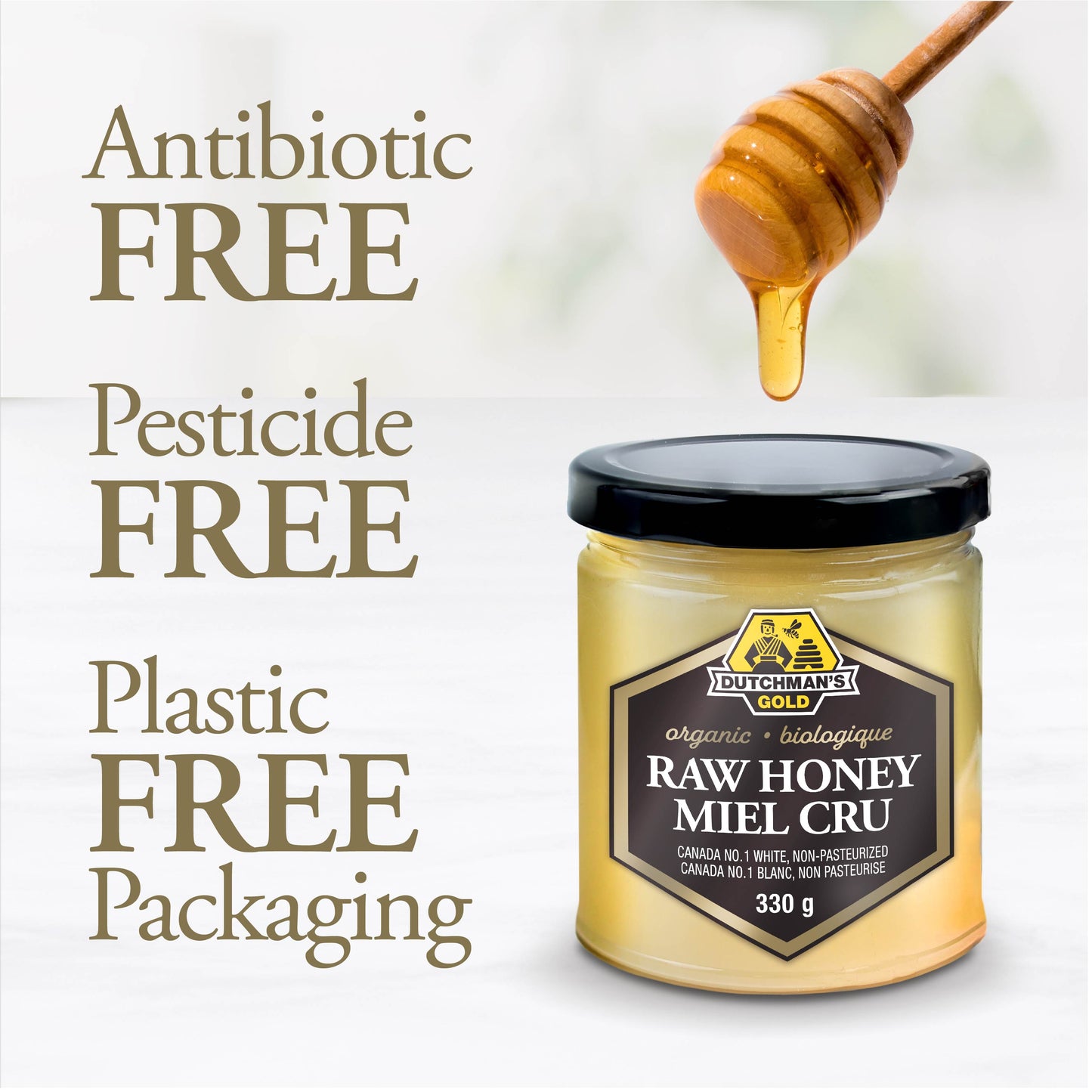 Organic Raw Honey 330 g