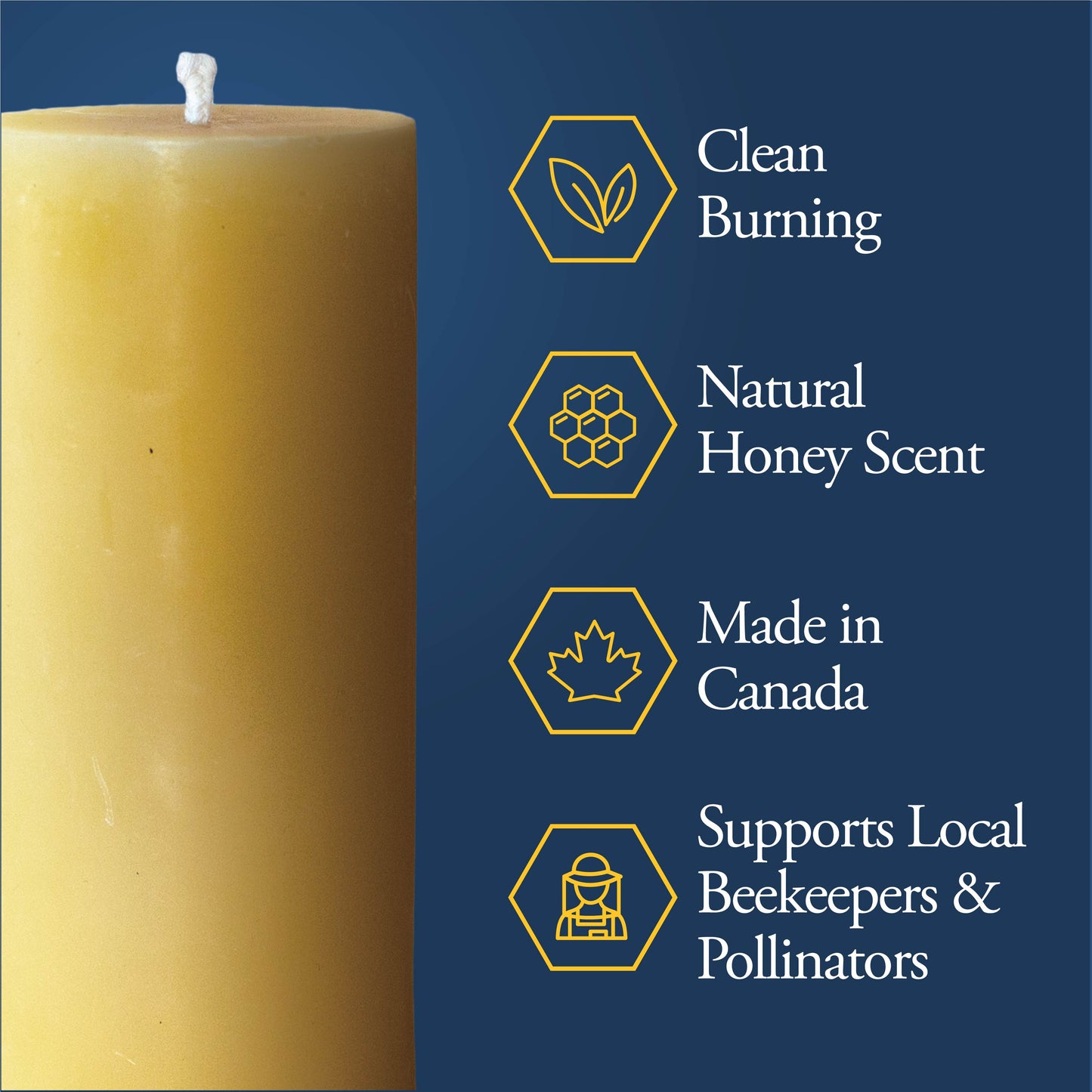 Beeswax Pillar