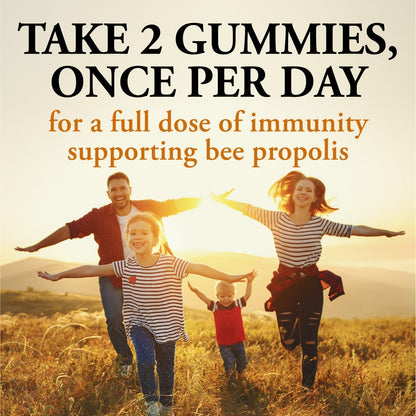 THROAT RESCUE Propolis Gummy: 60 count