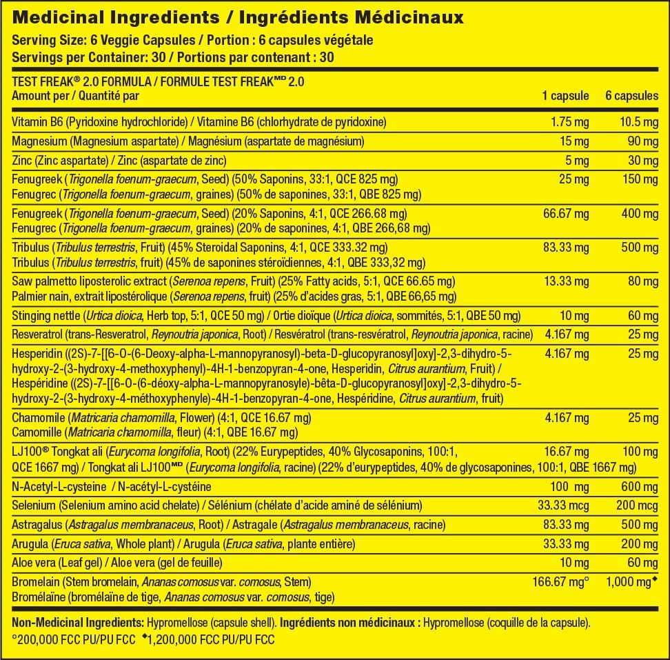 PHARMAFREAK Test Freak 2.0 (180 Capsules)