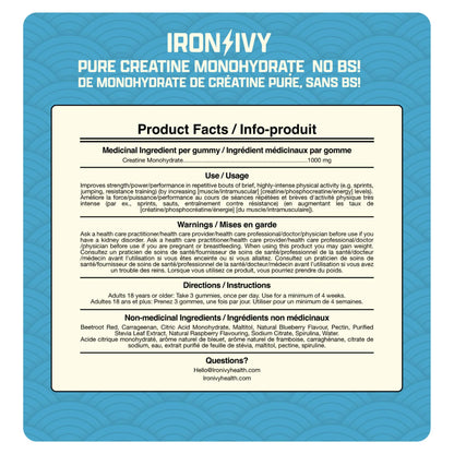 IRON & IVY Creatine Monohydrate Gummies