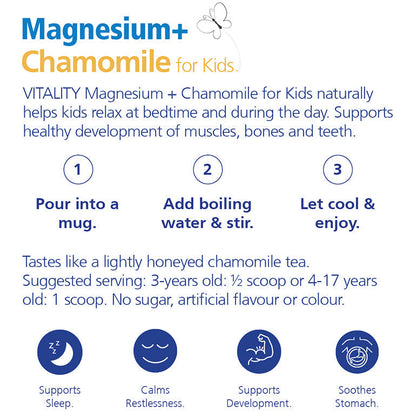 VITALITY Magnesium + Chamomile Powder - Kids