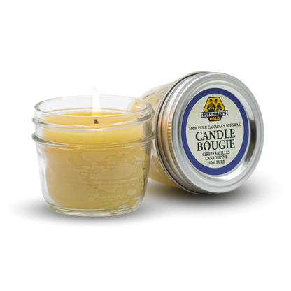 Beeswax Candle Mason Jar