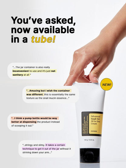 COSRX Advanced Snail 92 All In One Cream (HC Version - 100 g)